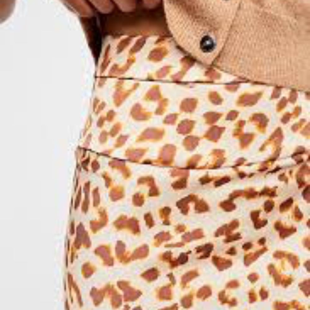 New with tags Free People camel combo silky skirt